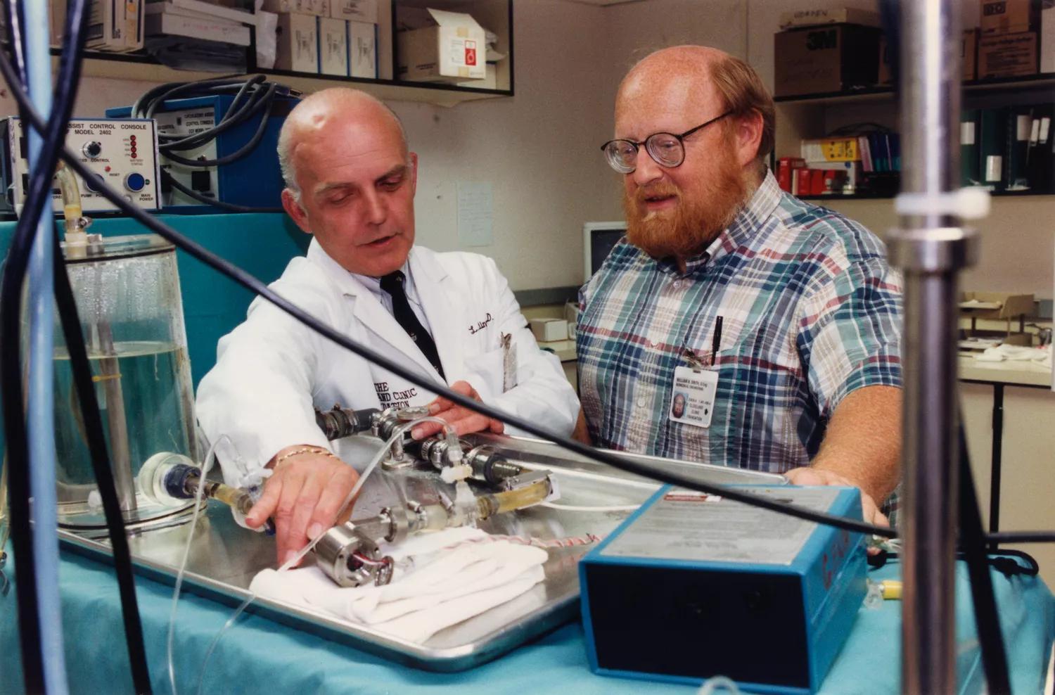 Leonard Golding, MD with left ventricular assist device