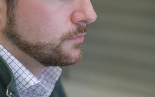 Close up of beard